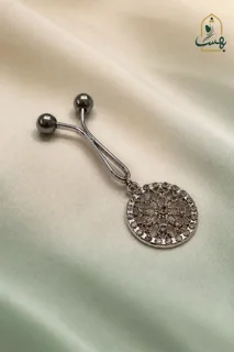 گیره روسری میناکاری طرح خورشید